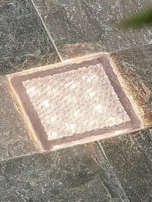 Rychlé Dodání Prios LED zapuštěné podlahové svítidlo Ewgenie, 10 cm, transparentní