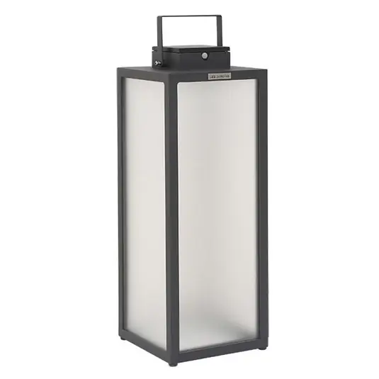 Solární lucerna LED Tradition, antracitová, výška 65 cm Cenová Bomba
