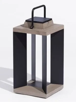 Bezpečná Platba Solární lucerna Teckalu, Duratek/hliník černá, 45,5 cm