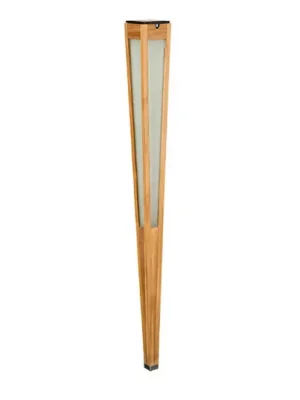 Nízká Cena Solární svítilna Tecka LED se senzorem, 120 cm, teakové dřevo