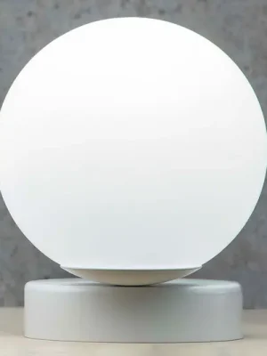 Aktuální Stolní lampa Lumi kulatá bílá