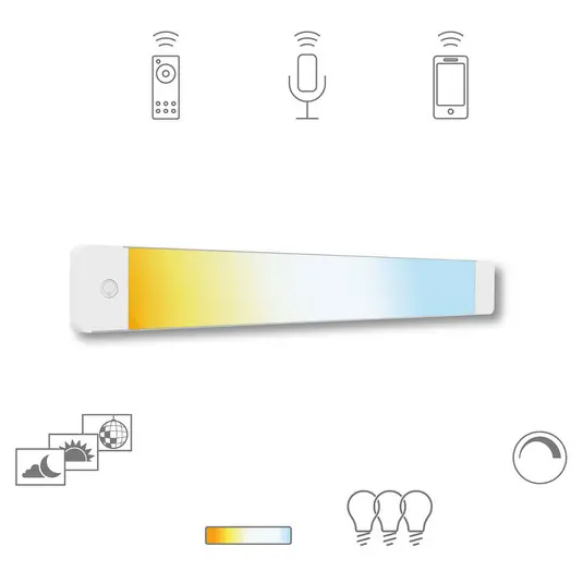 Časově Omezené Müller Licht tint LED osvětlení pod skříňku Alba, 50 cm