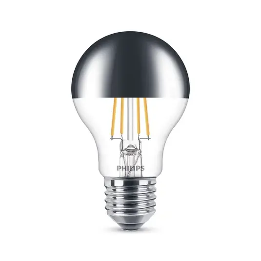 Philips E27 LED žárovka se zrcadlovým vrchlíkem 7,2 W, teplá bílá Top Prodej