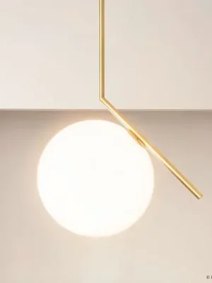 Designové závěsné světlo FLOS IC S2, mosaz Cenově Výhodný