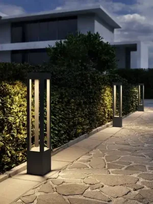 Arcchio LED sloupkové světlo Lienna, 90 cm, šedá, kov, IP65 Rychlé Dodání