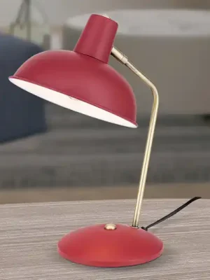 Ve vzhledu vintage - stolní lampa Fedra červená Ověřený