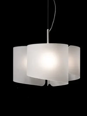 Originální Závěsné svítidlo Papiro, 3 světla, satinované