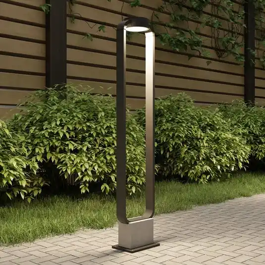 Pouze Dnes Světlo Lucande LED na cestu Belna, 100 cm, antracit, beton, IP65