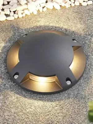 Akční Cena Lindby LED podlahové bodové svítidlo Cormac, 4 světla, Ø 21 cm, IP67