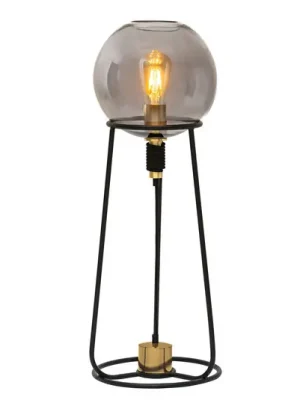 Značkový Stolní lampa Stelo s kulatým stínidlem ze skla