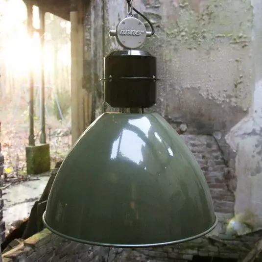Rychlé Dodání Zelené závěsné světlo Frisk industriální design