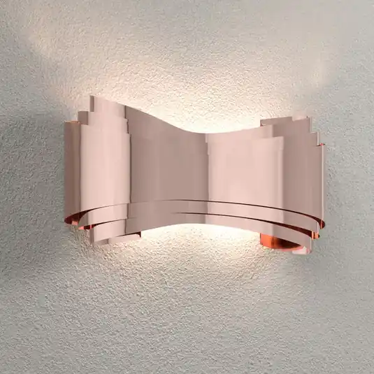 Ověřený Ionica - designové nástěnné svítidlo LED v měděné barvě