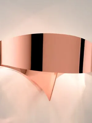 Designové nástěnné svítidlo Scudo v měděné barvě Aktuální