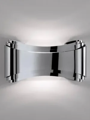 Poslední Šance LED nástěnné světlo Ionika z oceli, chromu