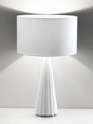 Nová Kolekce Stolní lampa Costa Rica, stínidlo bílé, noha bílá