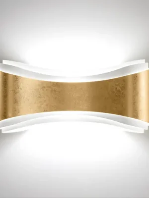 Levný LED nástěnné světlo Ionica z oceli postříbřené