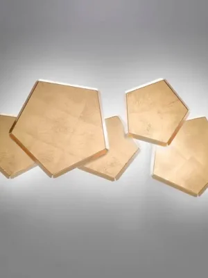 LED nástěnné světlo Pleiadi pozlacené, pět zdrojů Dokud Zásoby Vydrží