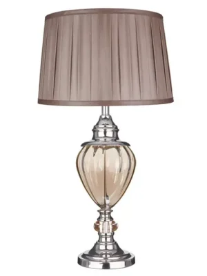 Přímo Od Výrobce Stolní lampa Greyson s textilním stínidlem hnědá