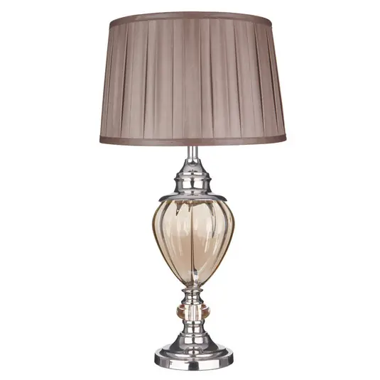 Přímo Od Výrobce Stolní lampa Greyson s textilním stínidlem hnědá