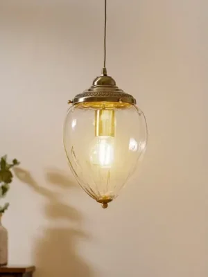 Nízká Cena Závěsné světlo Pineapple, mosaz antická