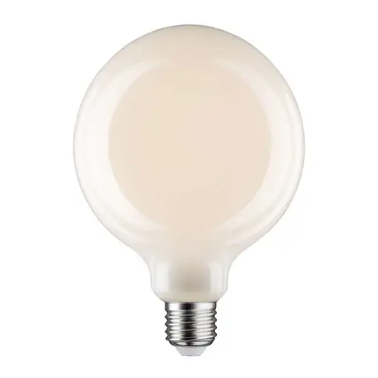 Značkový Skleněná LED žárovka E27 6W G125 Fil 2 700K opál stmívatelná