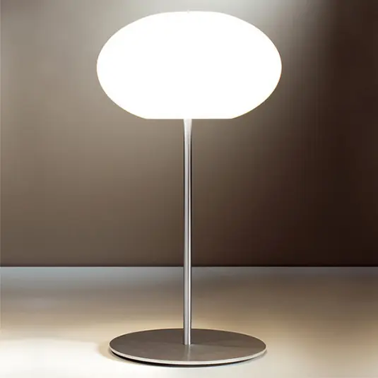 Casablanca Aih stolní lampa, Ø28 cm lesklá bílá Akční Cena