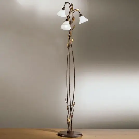 Autentický CAMPANA 3-světelná stojací lampa