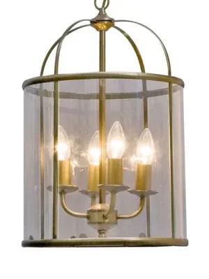 Dokud Zásoby Vydrží Závěsné světlo Pimpernel, Ø 32 cm, bronz, čiré sklo