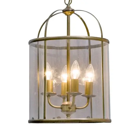 Dokud Zásoby Vydrží Závěsné světlo Pimpernel, Ø 32 cm, bronz, čiré sklo