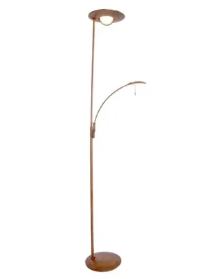 Akční Cena Bronzově zbarvená stojací lampa LED Zenith, ocel