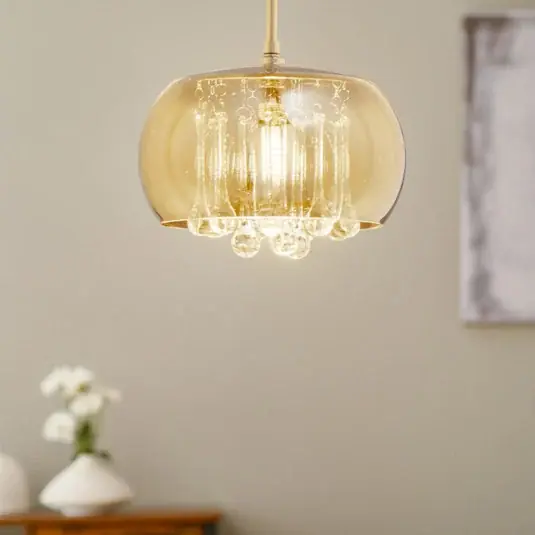 Závěsné svítidlo Argos LED s křišťálovými kapkami Ø 22 cm Ověřený