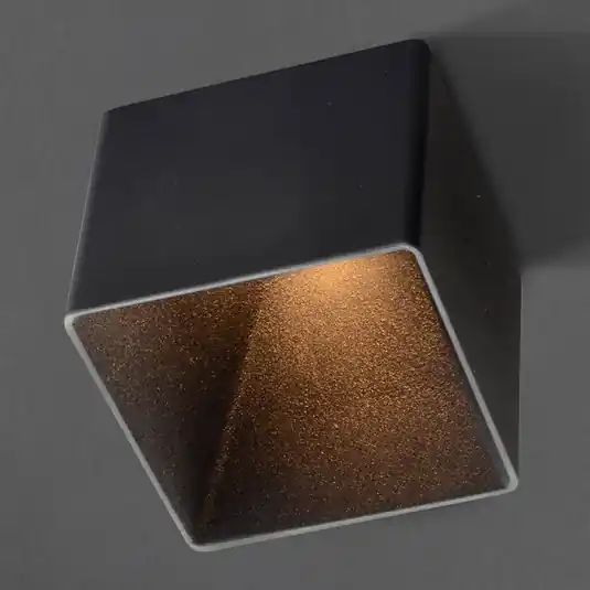 GF design Blokové vestavné svítidlo IP54 černé 3 000 K Super Cena