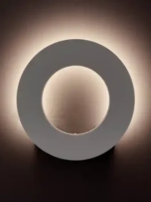 LED venkovní nástěnné světlo Santorini bílé kulaté Vrácení Zdarma