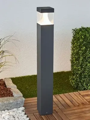 Super Cena Lucande LED osvětlení cesty Egon, výška 90 cm, grafitově šedé, IP54