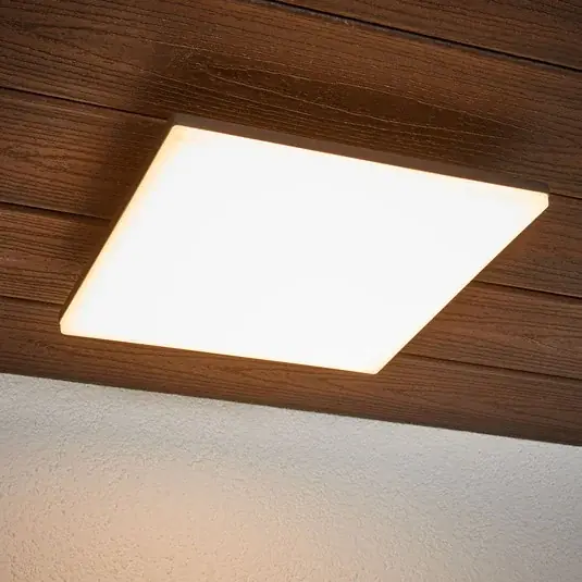 Stropní svítidlo LED Henni, IP65, senzor, 30x30 cm, antracitová barva Přímo Od Výrobce