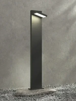 Akční Nabídka Lucande LED světlo na sloupku Silvan, 100 cm, antracit, kov