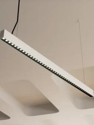 Arcchio LED kancelářské závěsné svítidlo Jolinda slim, kov, nahoru/dolů Oblíbený
