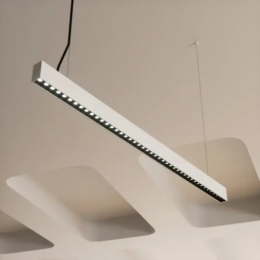 Arcchio LED kancelářské závěsné svítidlo Jolinda slim, kov, nahoru/dolů Oblíbený