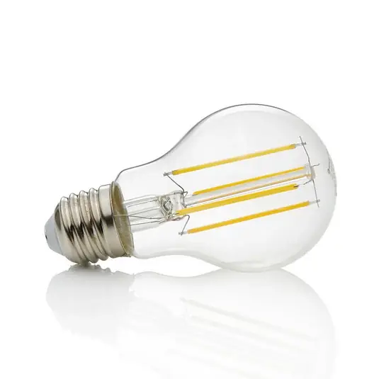 LED žárovka Lindby, vláknový typ, E27, 7 W, čirá, 2 700 K Omezená Nabídka