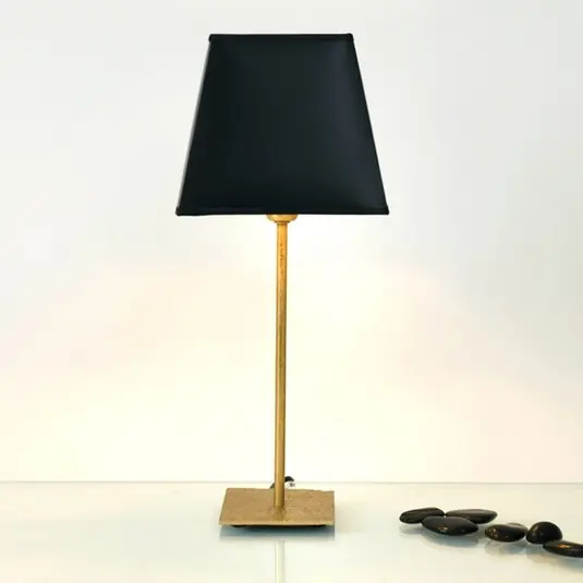Stolní lampa Mattia hranaté stínidlo černá Časově Omezené