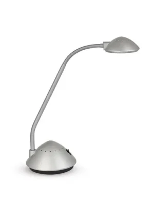 LED stolní lampa MAULarc, stříbrná, výška 38 cm, flexibilní Víkendová Akce