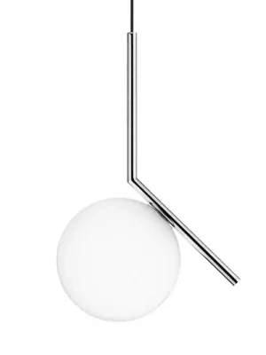 FLOS IC S1 Designové závěsné světlo, chrom Ø 20 cm Super Cena