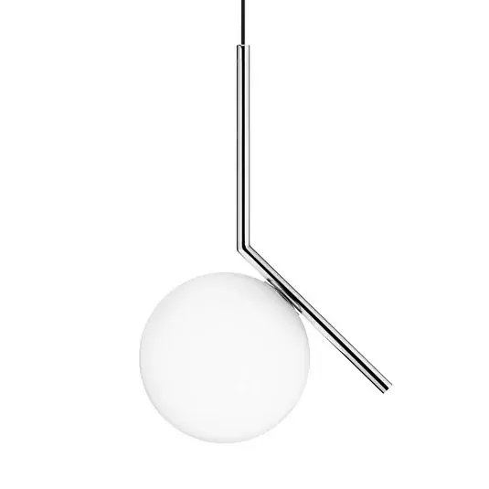 FLOS IC S1 Designové závěsné světlo, chrom Ø 20 cm Super Cena