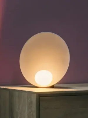 Vysoce Kvalitní Vibia LED stolní lampa Musa 7400, růžová, Ø 26 cm, stojací