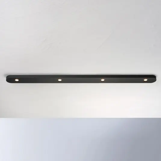 Stropní svítidlo Bopp Close LED, čtyřsvětelné, černé Cenový Hit