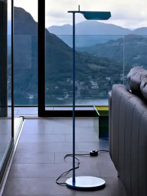 FLOS Tab F LED stojací lampa, modrá matná Omezená Nabídka
