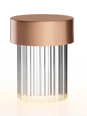 FLOS LED stolní lampa na baterie Last Order, měď, IP55 Dokud Zásoby Vydrží