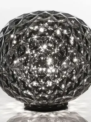 Levný Kartell Planet LED stolní lampa, kouřově šedá