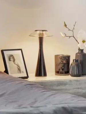 Kartell Space - LED designová stolní lampa, titan Výhodná Nabídka