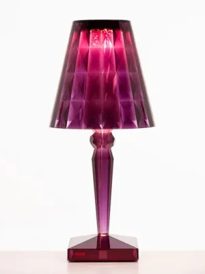 Nová Kolekce Kartell Big Battery - Stolní lampa IP54, švestka